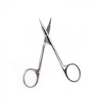 Ножницы роговичные тупоконечные, вертикально-изогнутые, 110 мм. Surgiwell