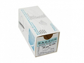 Шовный материал Капрон крученый М 1,5 (4/0) отрезки (300 см (3 м))