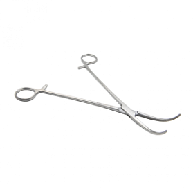 Зажим артериальный и лигатурный по Оверхольту, 22 см