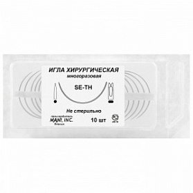 Игла хирургическая многоразовая режущая, 1/2, № 10 Mani