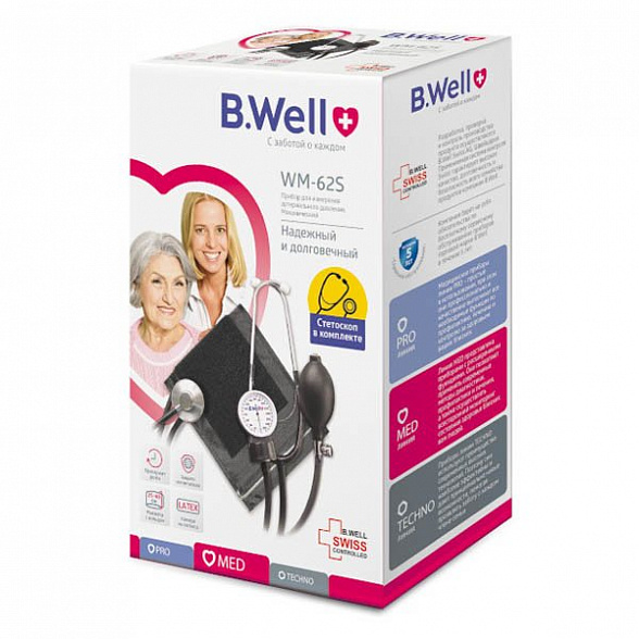 Механический тонометр «Стандарт» WM-62S B.Well