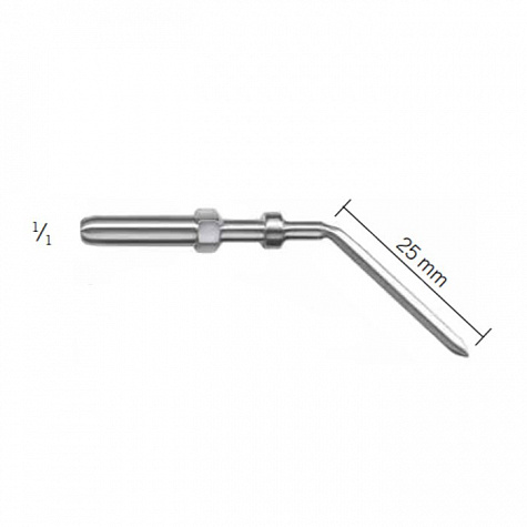 Электрод-ланцет, изогнутый , длина 25мм KLS Martin
