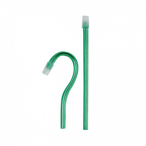 Наконечники для слюноотсосов одноразовые Blossom, зеленые, 100 шт/уп