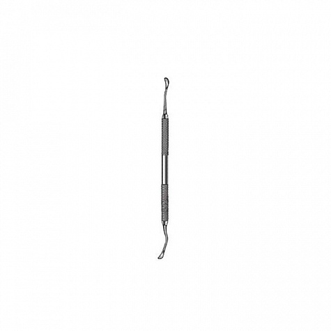 Кюретка двусторонняя, длина 18,5 см