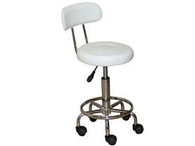 Стул на колёсах ЕТ-9040-2А цвет белый