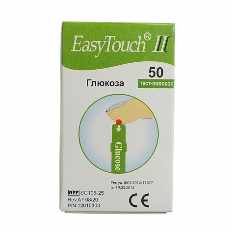 Тест-полоски на глюкозу ИзиТач №50