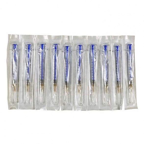 Шприц 1 мл туберкулиновый с надетой иглой 0,45х12-26G SFM 50 шт