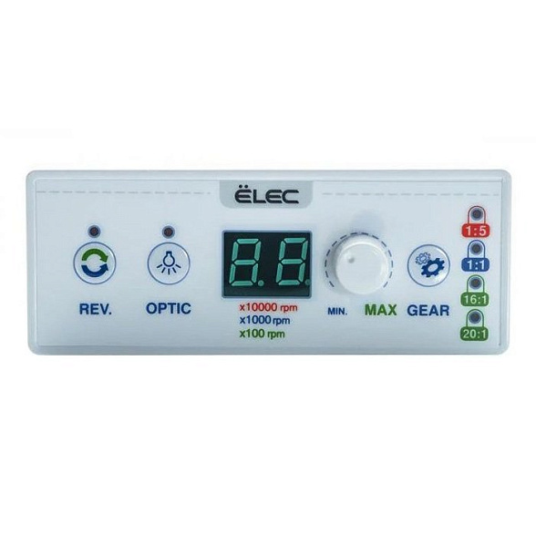 ELM-B40L - встраиваемый бесщеточный микромотор с оптикой, в комплекте с выносным пультом управления ELEC-LED, Micro NX