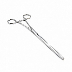 Зажим кишечный эластичный для взрослых, прямой, 240 мм. Surgiwell