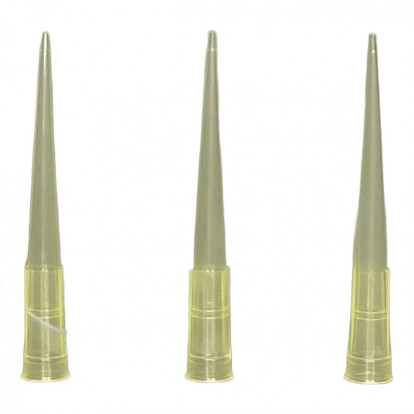 Наконечники 5-200 мкл универсальные, ПП, желтые (1000 шт/уп)