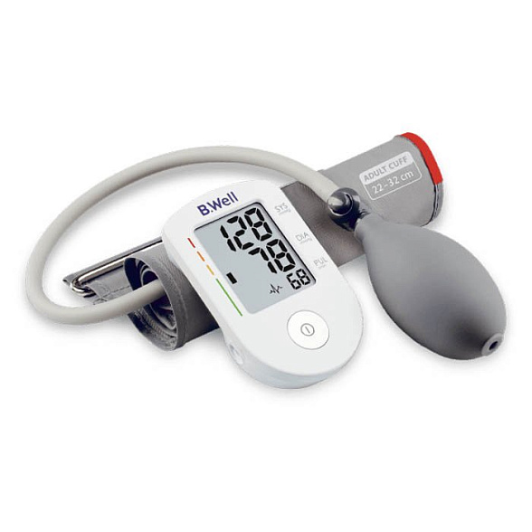 Тонометр полуавтомат. PRO-30, конусная манжета M (22-32см), (индикатор аритмии, шкала давления, большой экран)