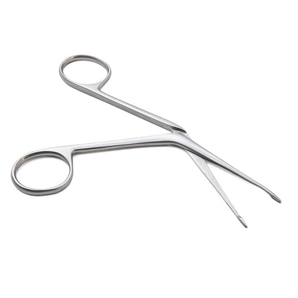 Щипцы медицинские HARTMANN,тампонные ушные №1, изогнутые по ребру, 125 мм (Щ-44р), МИЗТ