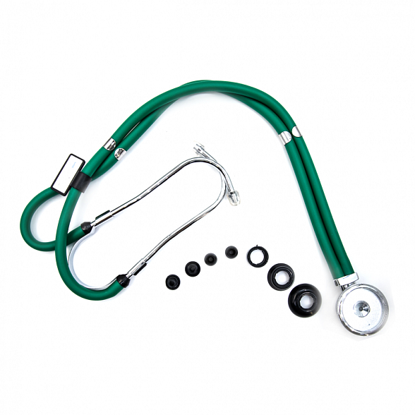 Медицинский стетоскоп Раппопорта 04-АМ602 GR, зеленый, AMRUS