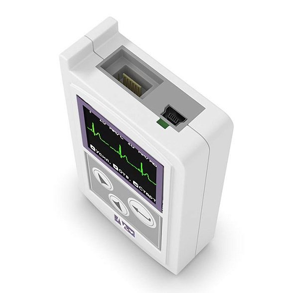 Холтеровский монитор ЭКГ КРН-01 с регистрацией 3 и 12 отведений и с программой SHS-24