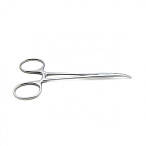 Зажим медицинский HALSTED-MOSQUITO, кровоостанавливающий, для новорожденных, изогнутый по плоскости, 125 мм (З-121р), МИЗТ