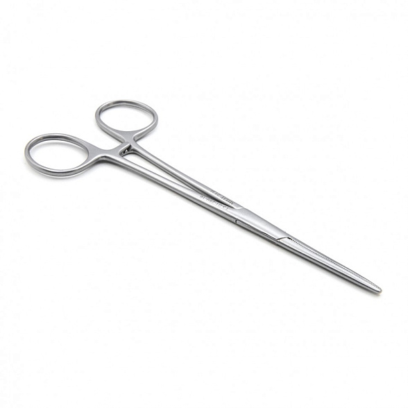 Зажим медицинский ROCHESTER-PEAN, кровоостанавливающий зубчатый, прямой, № 1, 160 мм (З-92р), МИЗТ