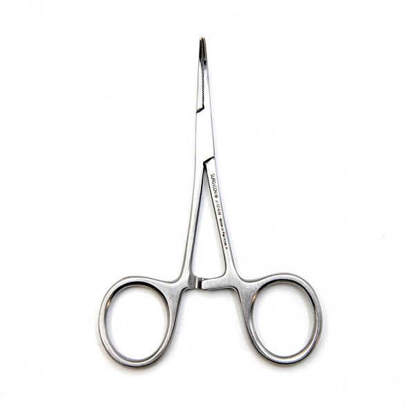 Зажим артериальный Halsted-Mosquito изогнутый, 100мм