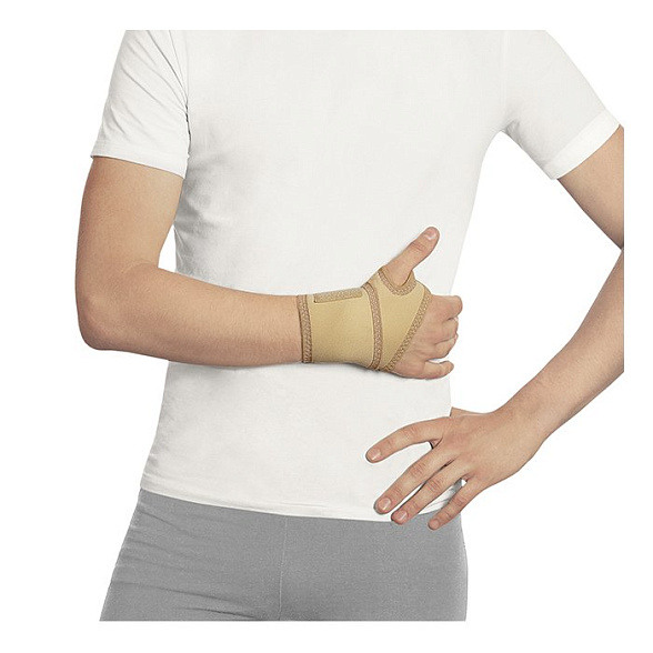 Бандаж фиксирующий на запястье модель 1212 (бежевый)