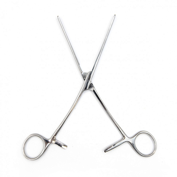 Зажим кишечный эластичный для детей, прямой, 175 мм. Surgiwell