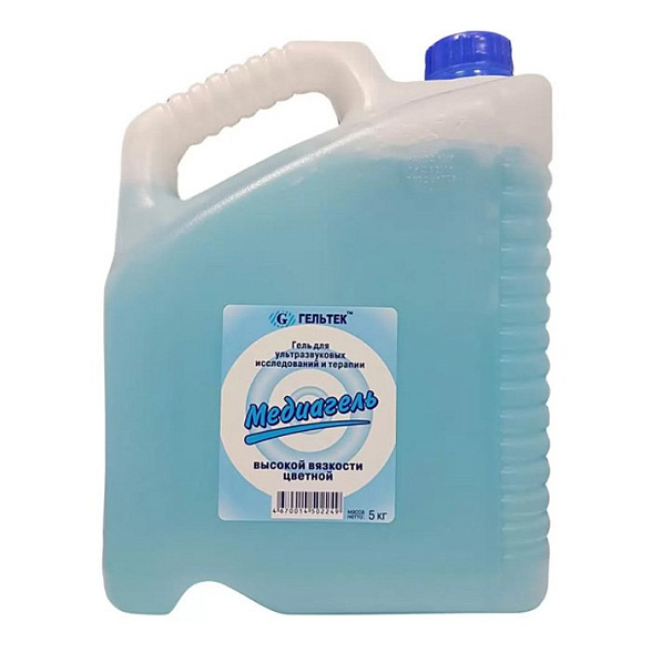 Гель для УЗИ "МЕДИАГЕЛЬ" 5,0 кг высокой вязкости, цветной