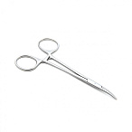Зажим медицинский HALSTED-MOSQUITO, кровоостанавливающий, для новорожденных, изогнутый по плоскости, 125 мм (З-121р), МИЗТ