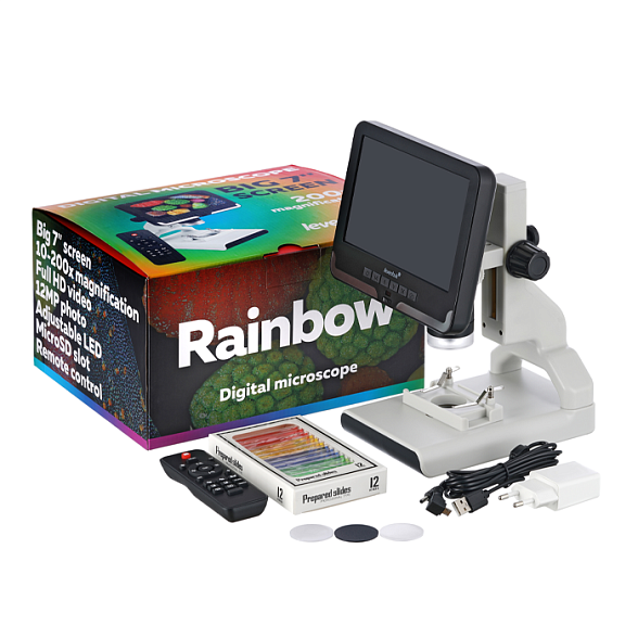 Микроскоп цифровой Levenhuk Rainbow DM700 LCD