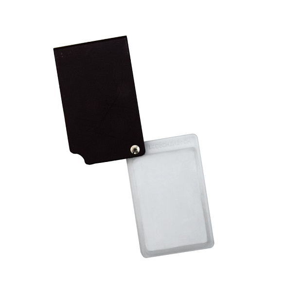 Лупа складная асферическая дифракционная Eschenbach VisoPocket 74 х 48 мм, 2.5х, 6.0 дптр, бордовый