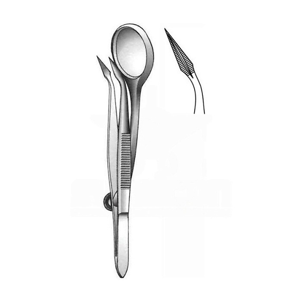 Пинцет хирургический прямой, 12 см , Surgicon