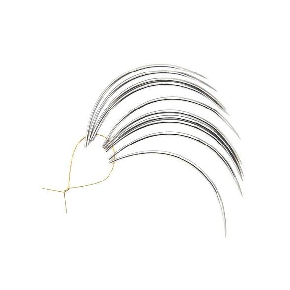 Игла хирургическая атравматическая INTRARICH для наложения швов) (E(III) T/50/1.10-S), многоразовая, 100шт/уп (10 блистеров по 10шт)