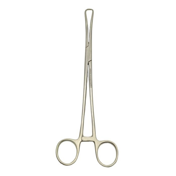 Щипцы однозубые для оттягивания шейки матки (пулевые) 250мм