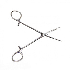 Зажим кровоостанавливающий, с атравматической нарезкой, изогнутый, 160 мм. Surgiwell