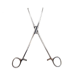 Зажим кровоостанавливающий, одно- и двузубый, зубчатый, изогнутый №3. Surgiwell