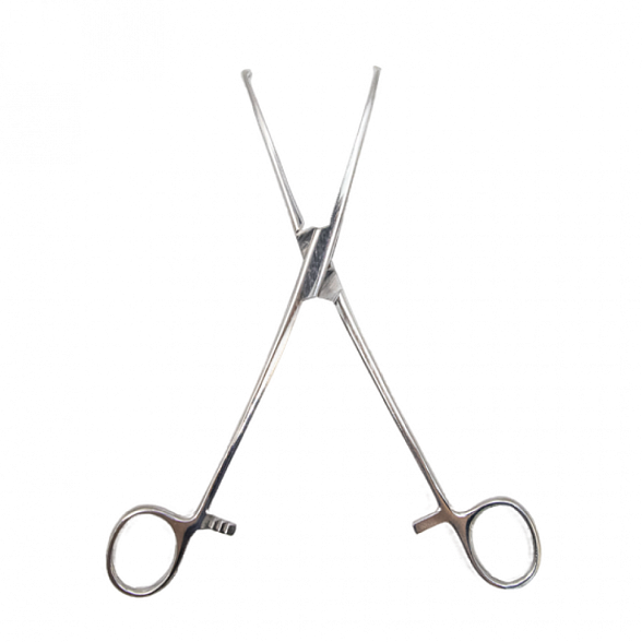 Зажим кровоостанавливающий, одно- и двузубый, зубчатый, изогнутый №3. Surgiwell