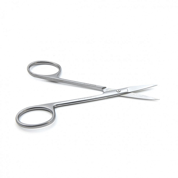Ножницы глазные остроконечные прямые, 113 мм