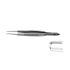 Пинцет шовный по Кастровьехо, прямой F-6112