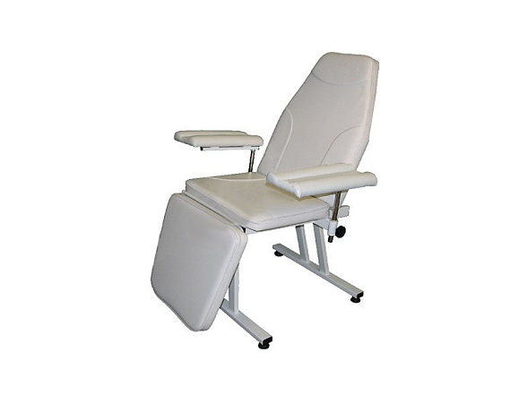 Кресло донора для забора крови К-02дн, цвет белый