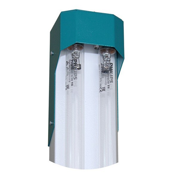 Ультрафиолетовый бактерицидный облучатель открытого типа ТАГЛЕР ОБН-150ТС (с таймером, 2x30 Вт)