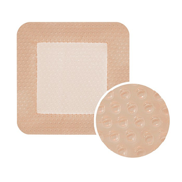 ForYou Повязка раневая антибактериальная LUOFUCON стерильная губчатая силиконовая с серебром на полимерной основе, размер 7,5 х 7,5 см, Huizhou Foryou Medical Devices Co.,Ltd, Китай