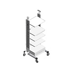 Стойка эндоскопическая аппаратная Модель 7510 (7510Ш)