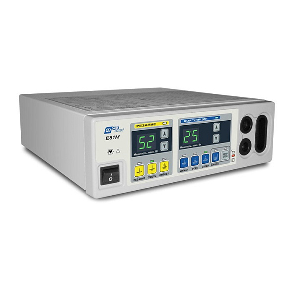 Коагулятор электрохирургический высокочастотный ЭХВЧ-80-03 с набором для биполярной коагуляции геморроидальных узлов с помощью пинцетов