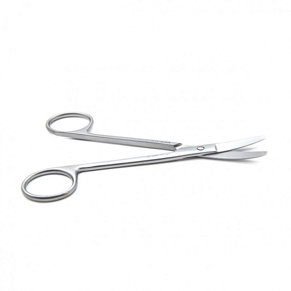 Ножницы хирургические вертикально-изогнутые, 150 мм (Н-58р), МИЗТ