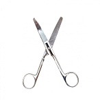 Ножницы тупоконечные, вертикально-изогнутые, 160 мм, Surgiwell