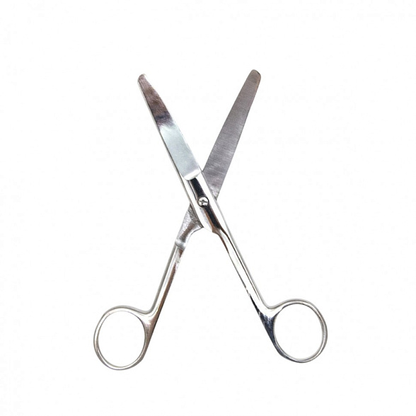 Ножницы тупоконечные, вертикально-изогнутые, 160 мм, Surgiwell