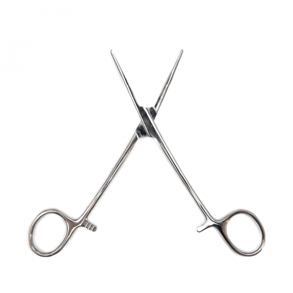 Зажим кровоостанавливающий, с атравматической нарезкой, прямой, 160 мм. Surgiwell