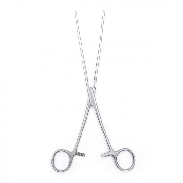 Зажим медицинский DOYEN, кишечный эластичный, для взрослых, прямой, 235 мм (З-40-1р), МИЗТ