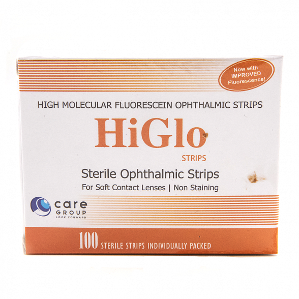 Полоски офтальмологические диагностические Higlo Strips №100