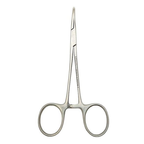 Зажим кровоостанавливающий Москит изогнутый для новорожденных 125 мм Surgicon