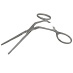Зажим сосудистый педиатрический 125 мм прямой, ручки изогн.под углом ПТО Медтехника