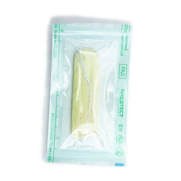 Тампон кровоостанавливающий носовой впитывающий одноразовый стерильный ТН-"Неомед" 45*20 мм, №2