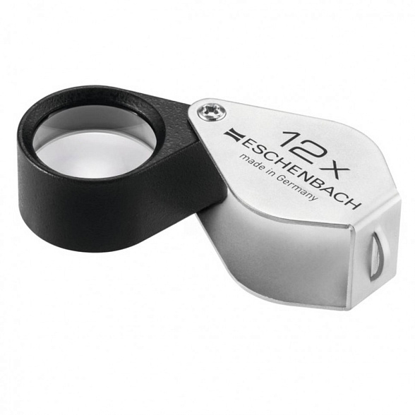 Лупа техническая апланатическая складная в металлическом корпусе Eschenbach, диаметр 15 мм, 12.0х